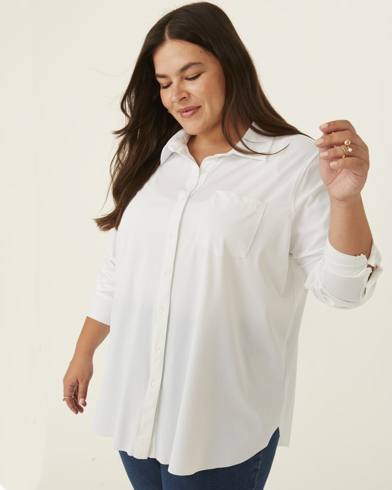 Plus size button down collar shirts 2025